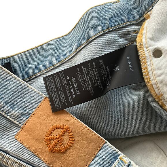 ALANUI: Men's Baggy Cut Patchwork Jeans - 30 - Picture 6 of 8